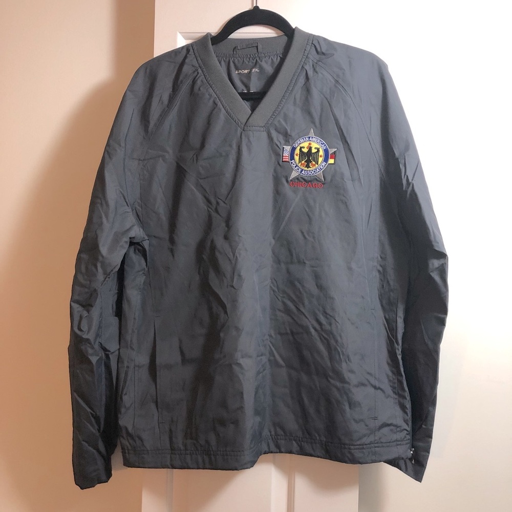 SPORT-TEK GERMAN AMERICAN POLICE V NECK PULLOVER